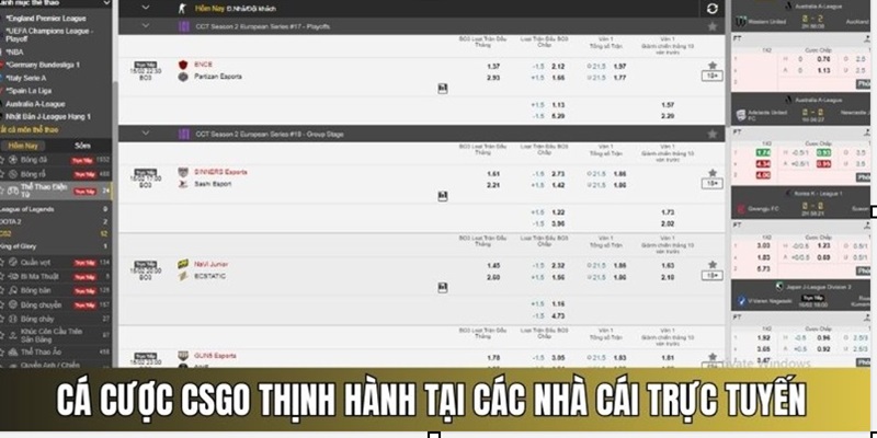 Cá cược CSGO thịnh hành tại nhà cái trực tuyến